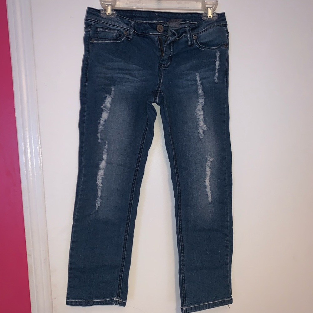 distressed capris